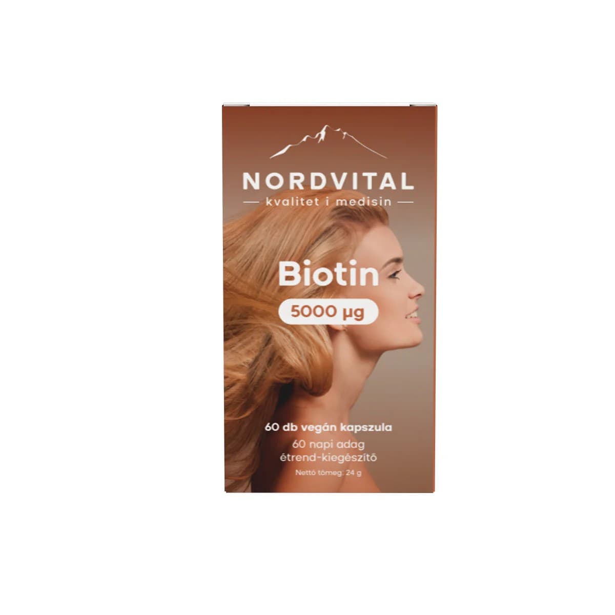Nordvital biotín (B7-vitamin) vegán kapsula 60 db