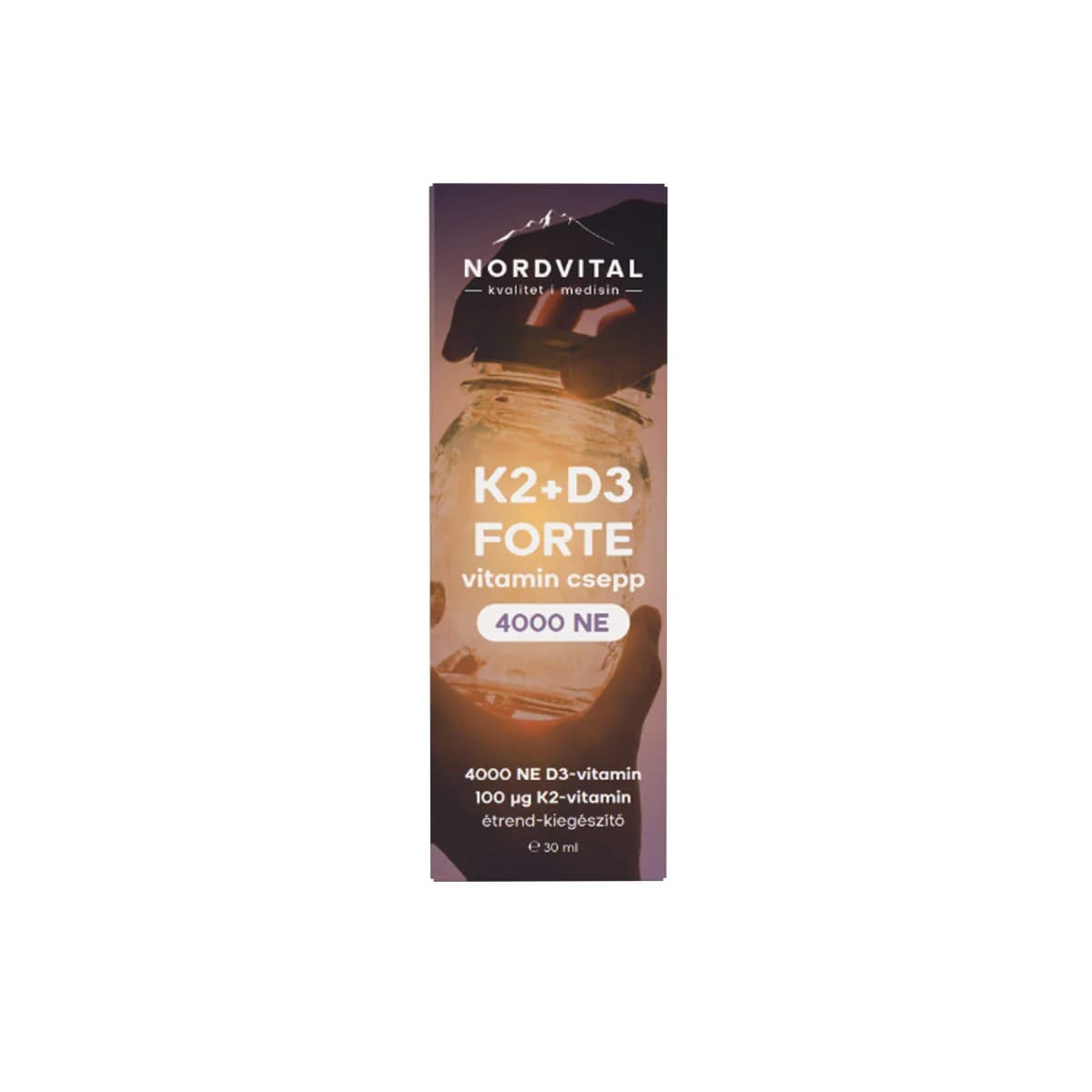 Nordvital d3+k2 forte kvapky 60 dávok 30 ml
