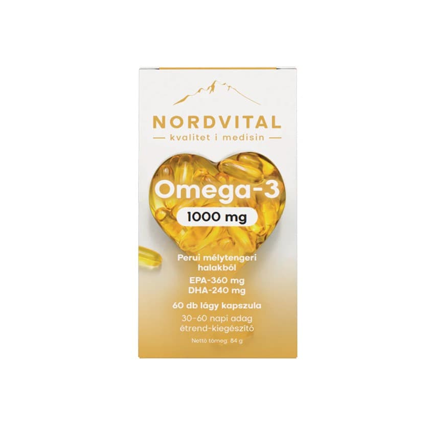 Nordvital omega-3 rybí olej kapsule 60 ks