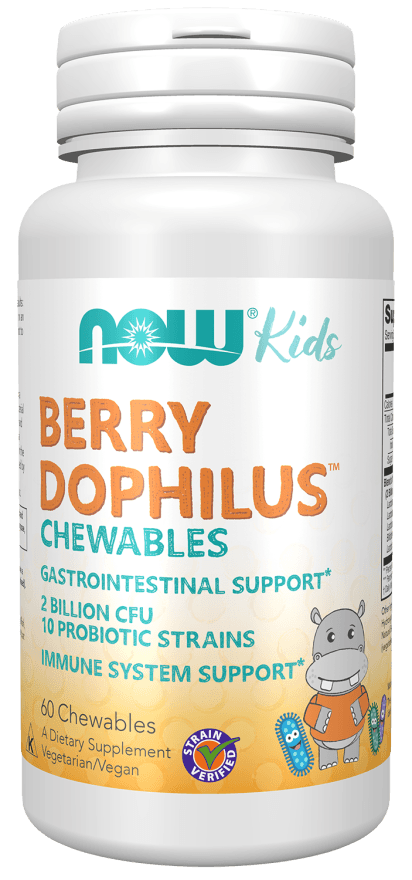 Now berry dophilus žuvacie tablety 60 ks