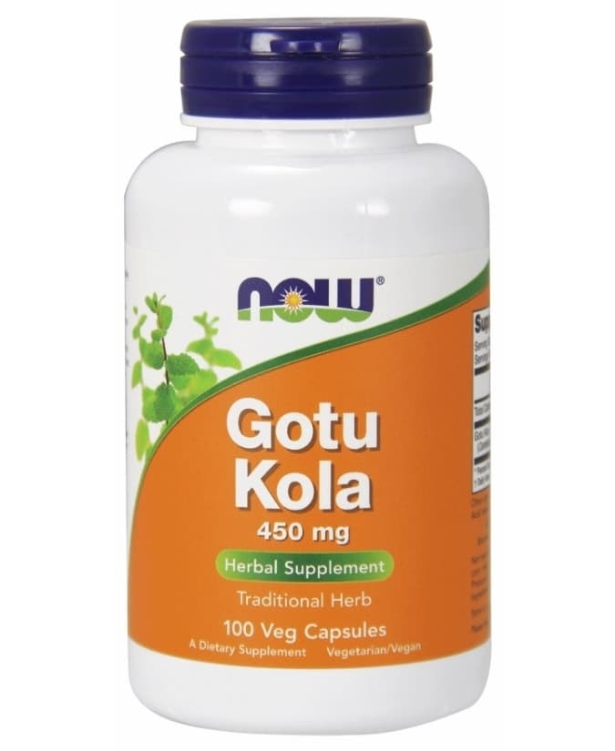 Now gotu kola 450 mg kapsula 100 db