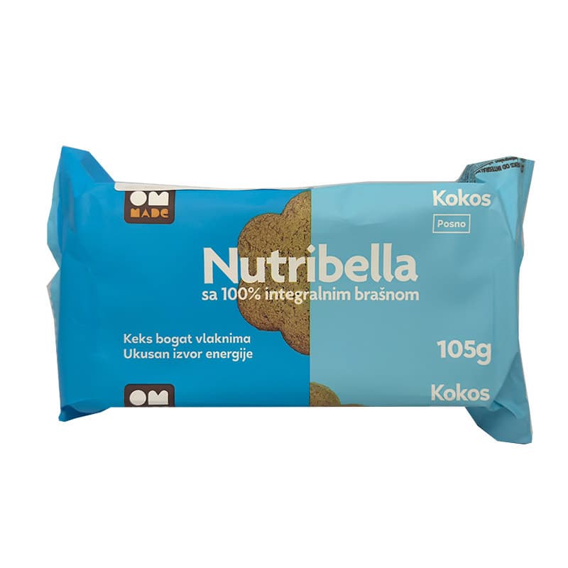 OM Made Nutribella kokosové sušienky 105 g - 48601