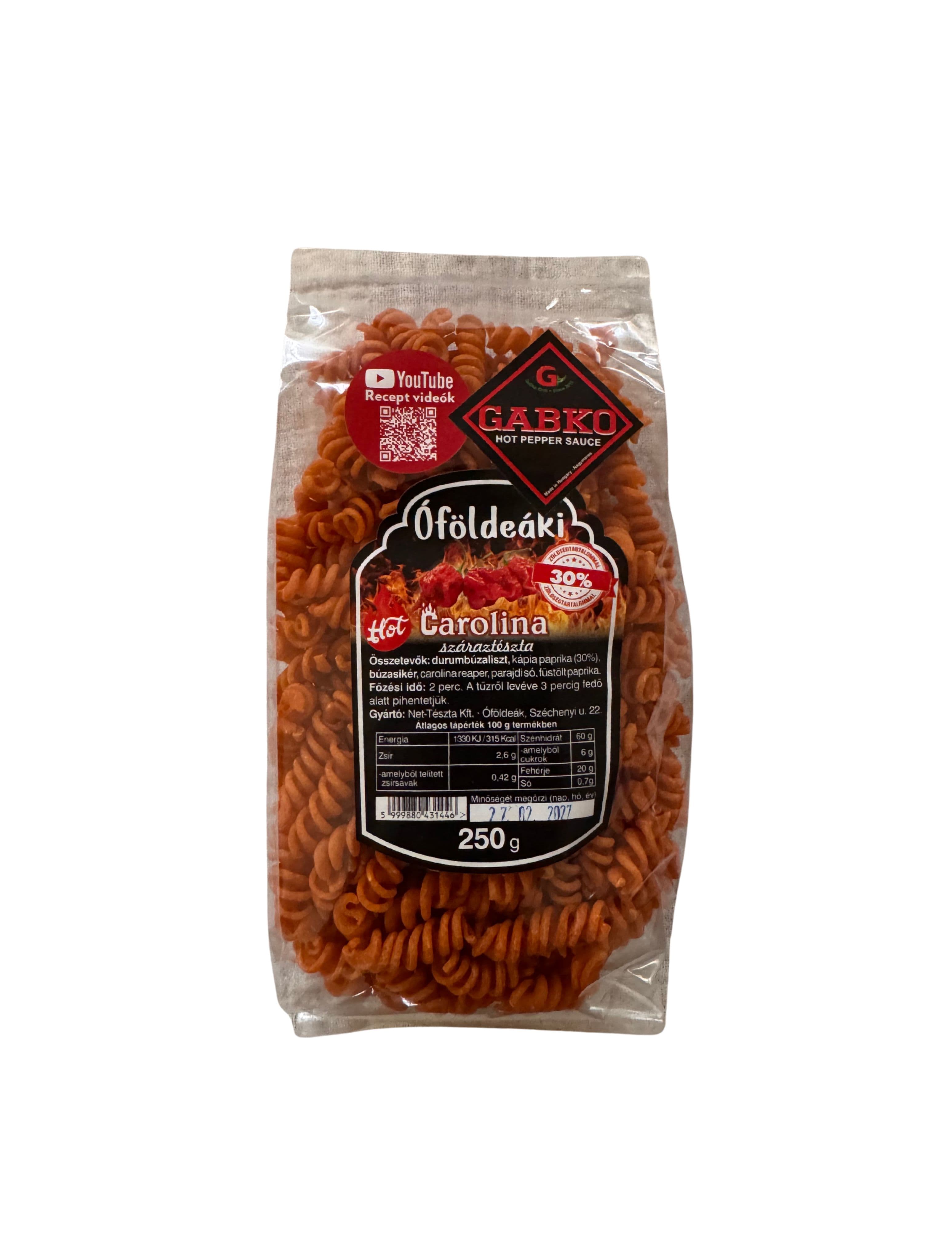 Óföldeáki hot carolina`s orsó 250 g