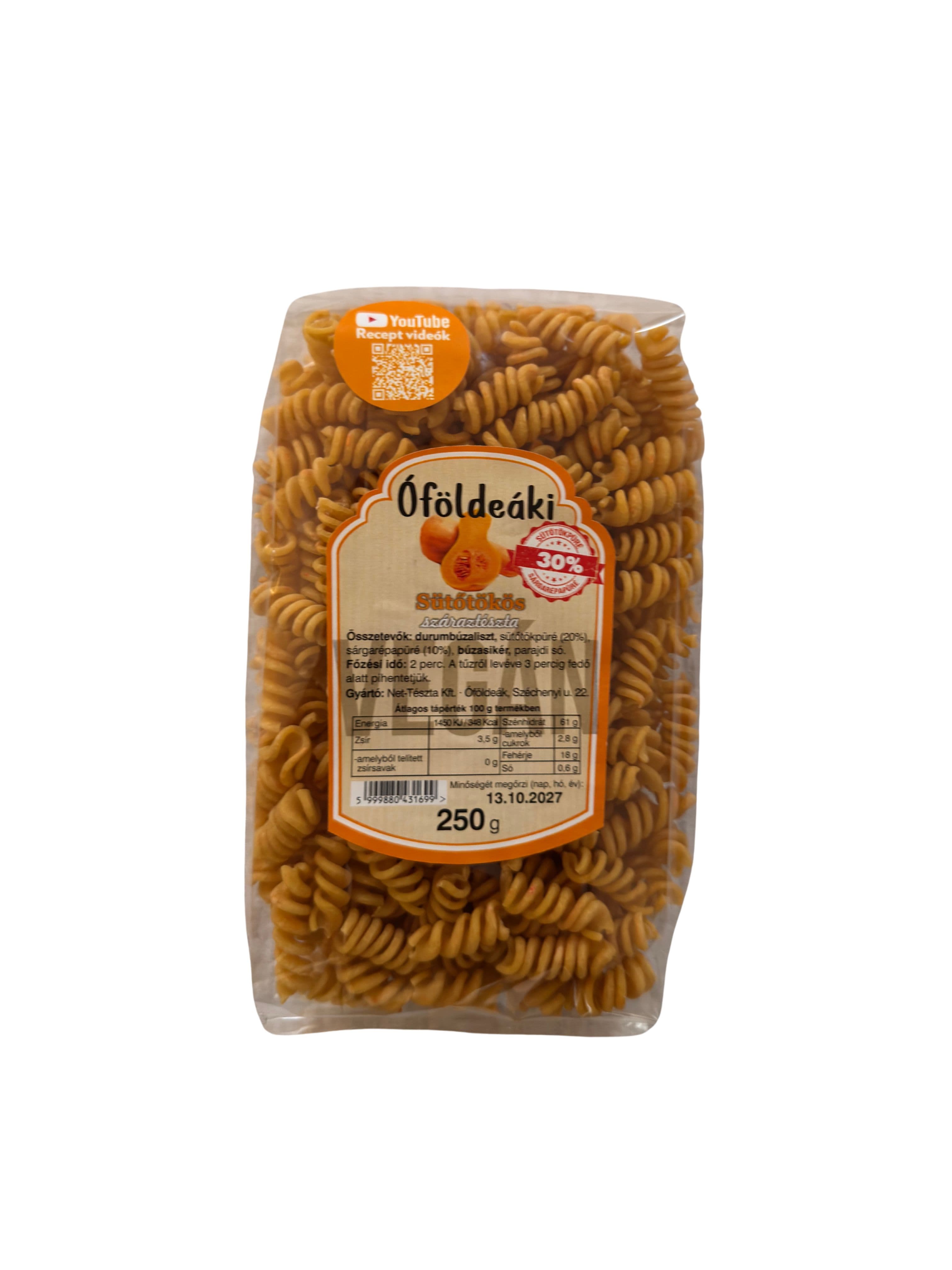 Óföldeáki tekvica a mrkva cestoviny 250 g