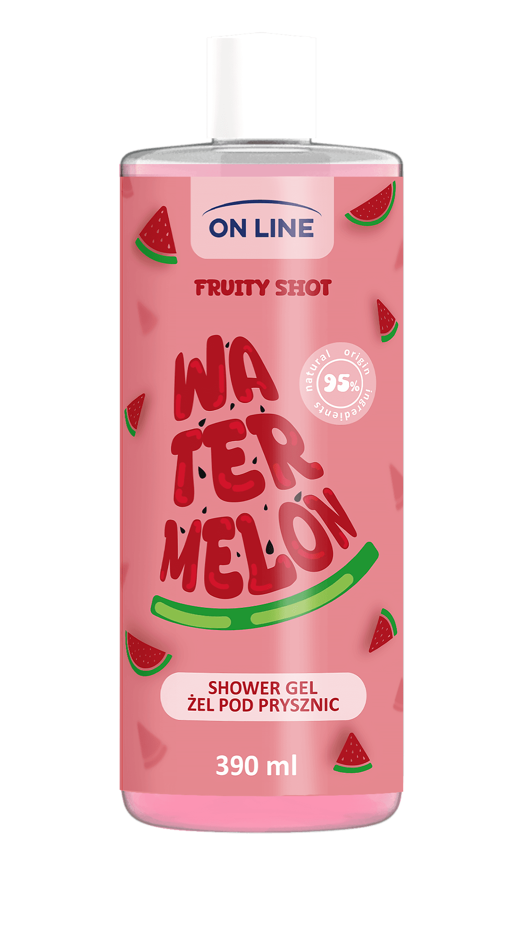 On Line sprchový gél fruity shot melón 390 ml