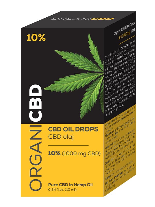 OrganiCBD cbd olej 10% 1000mg 10 ml