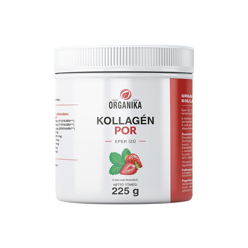 Organika kolagénový prášok s jahodovou príchuťou 225 g - 90541