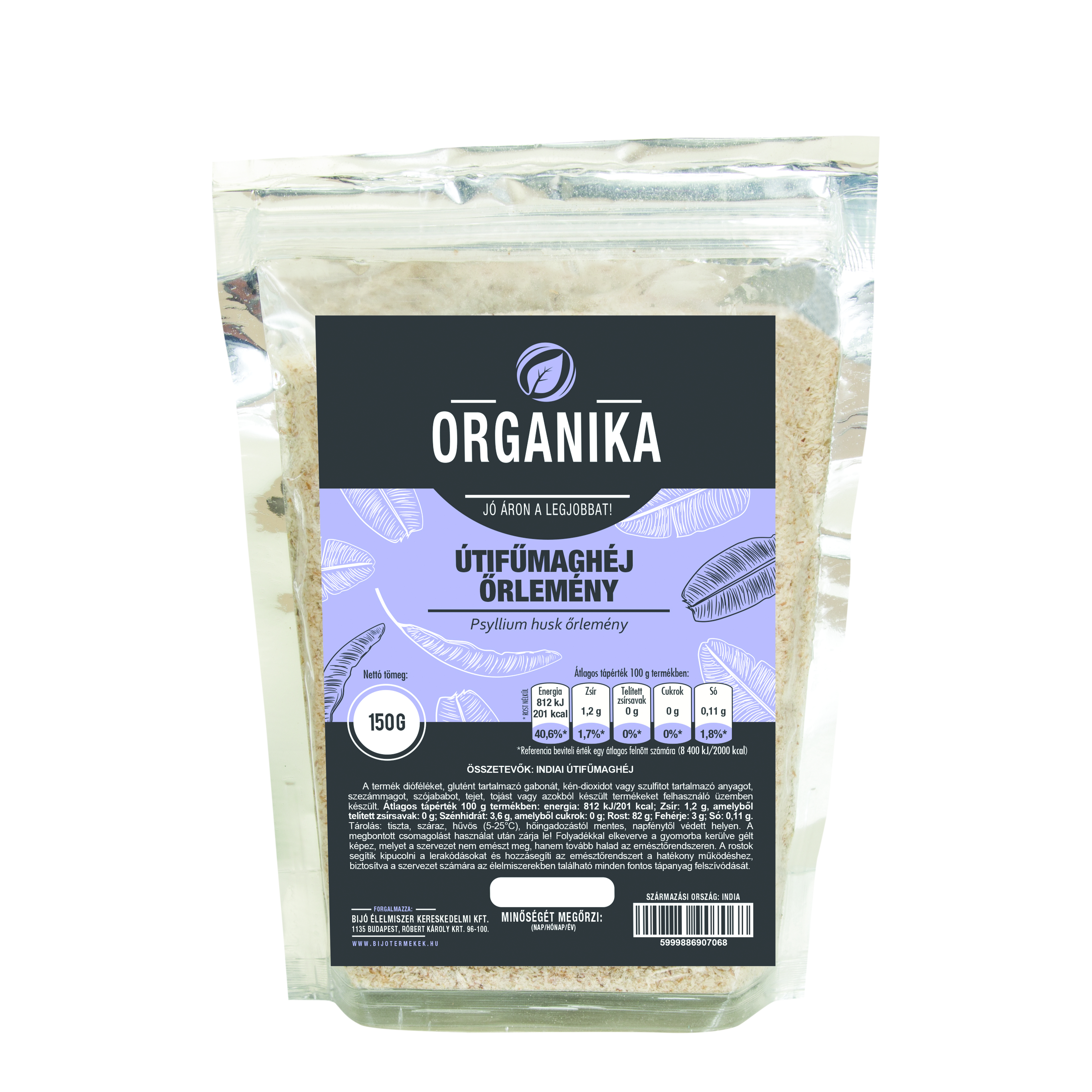 Organika Mleté šupky psyllia 150 g