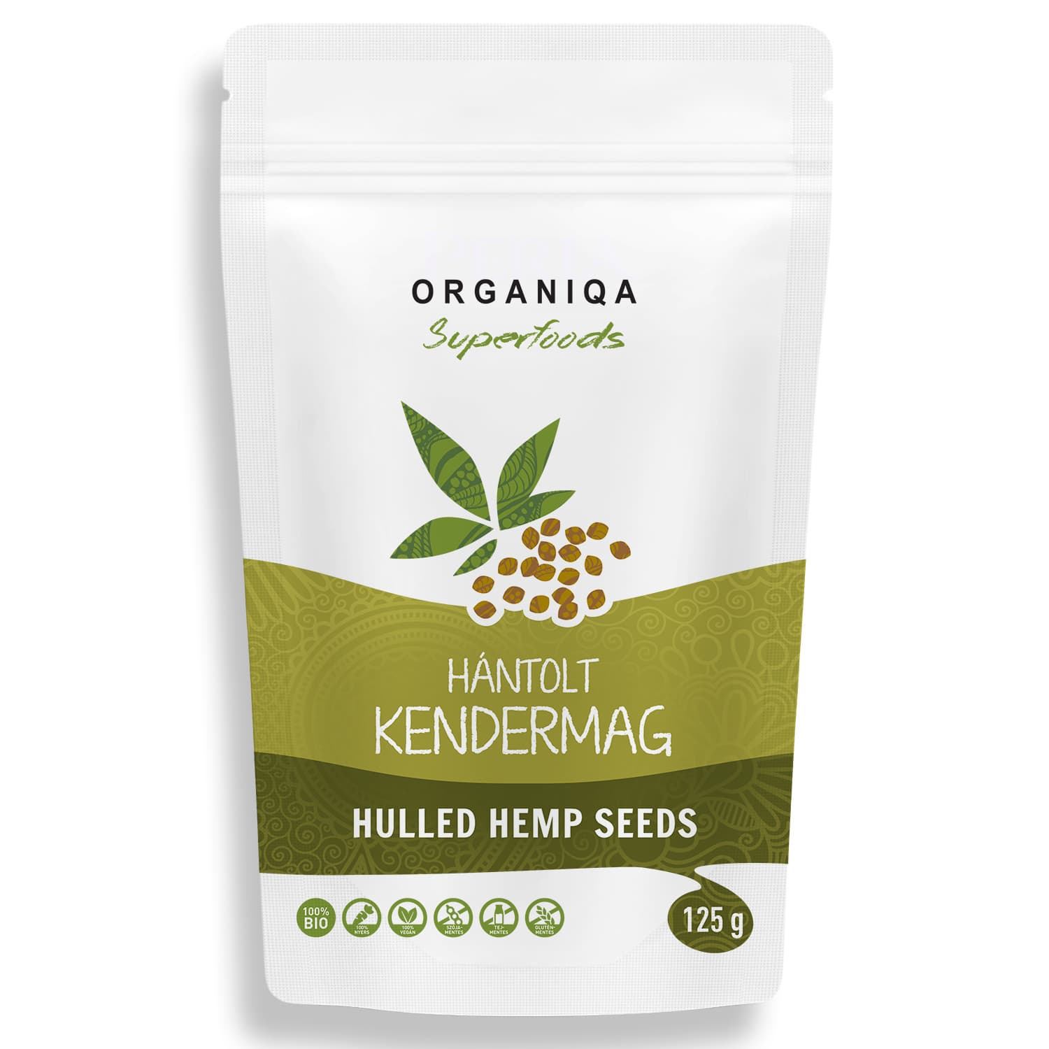 Organiqa 100% BIO Lúpané konopné semienka 125 g