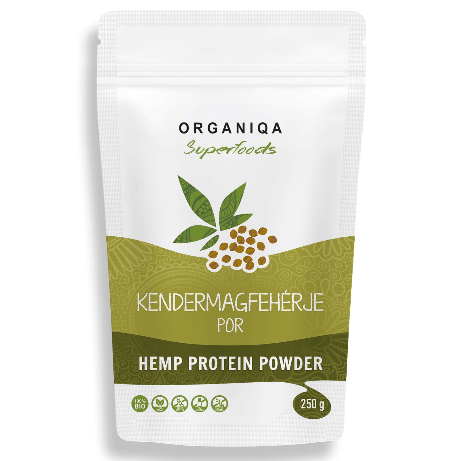 Organiqa konopný proteínový prášok 250 g - 18620
