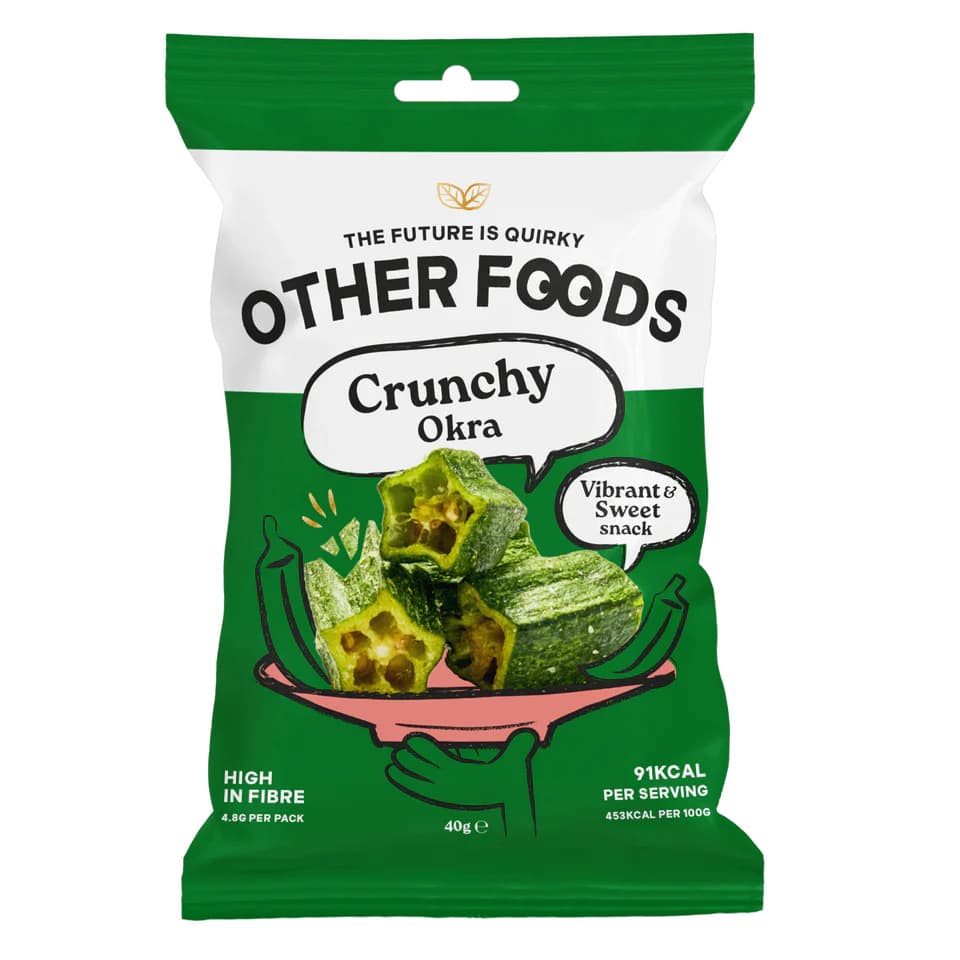 Krupné okra Čipsy 40g