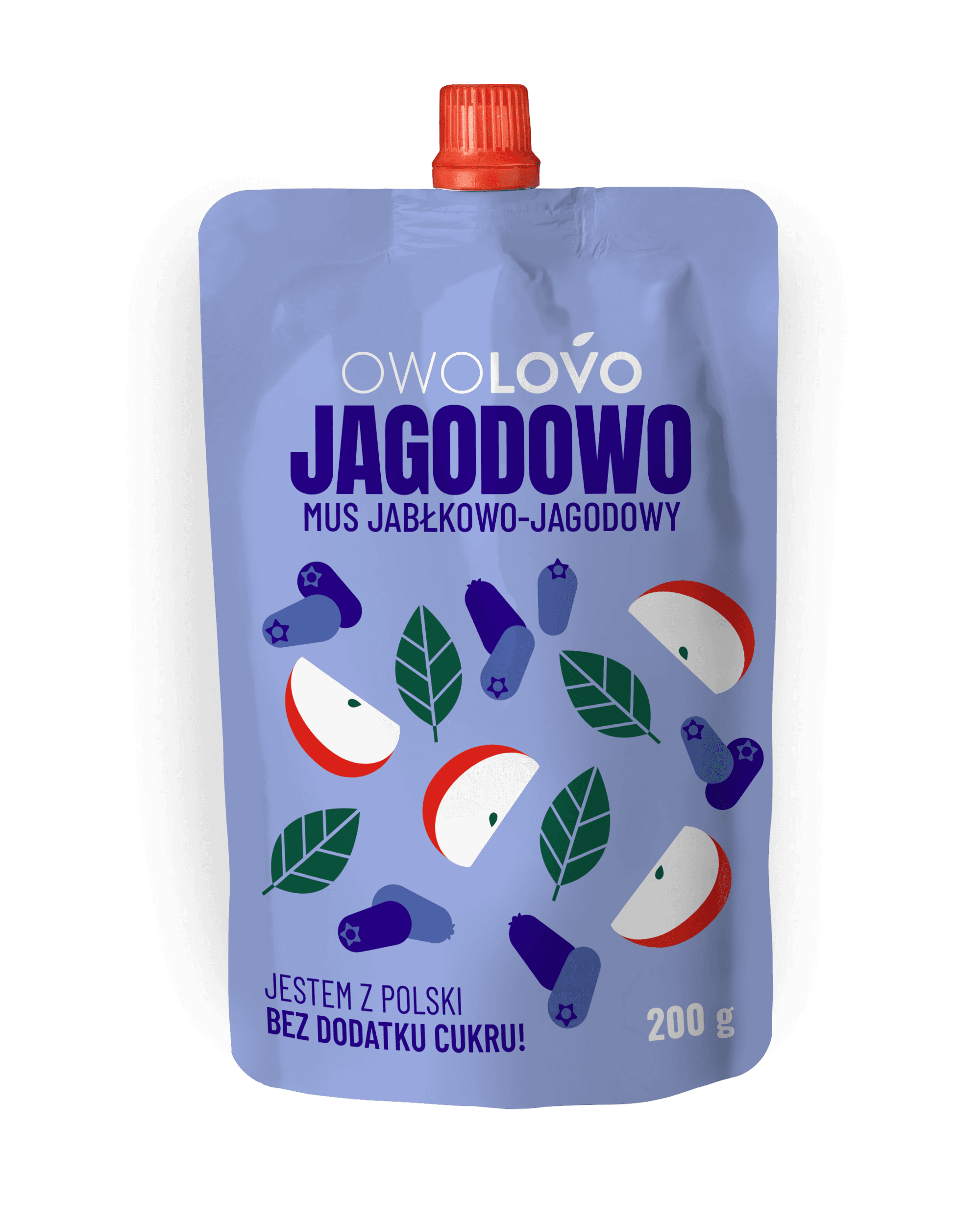 Owolovo ovocné pyré jablko-čučoriedka 200 g