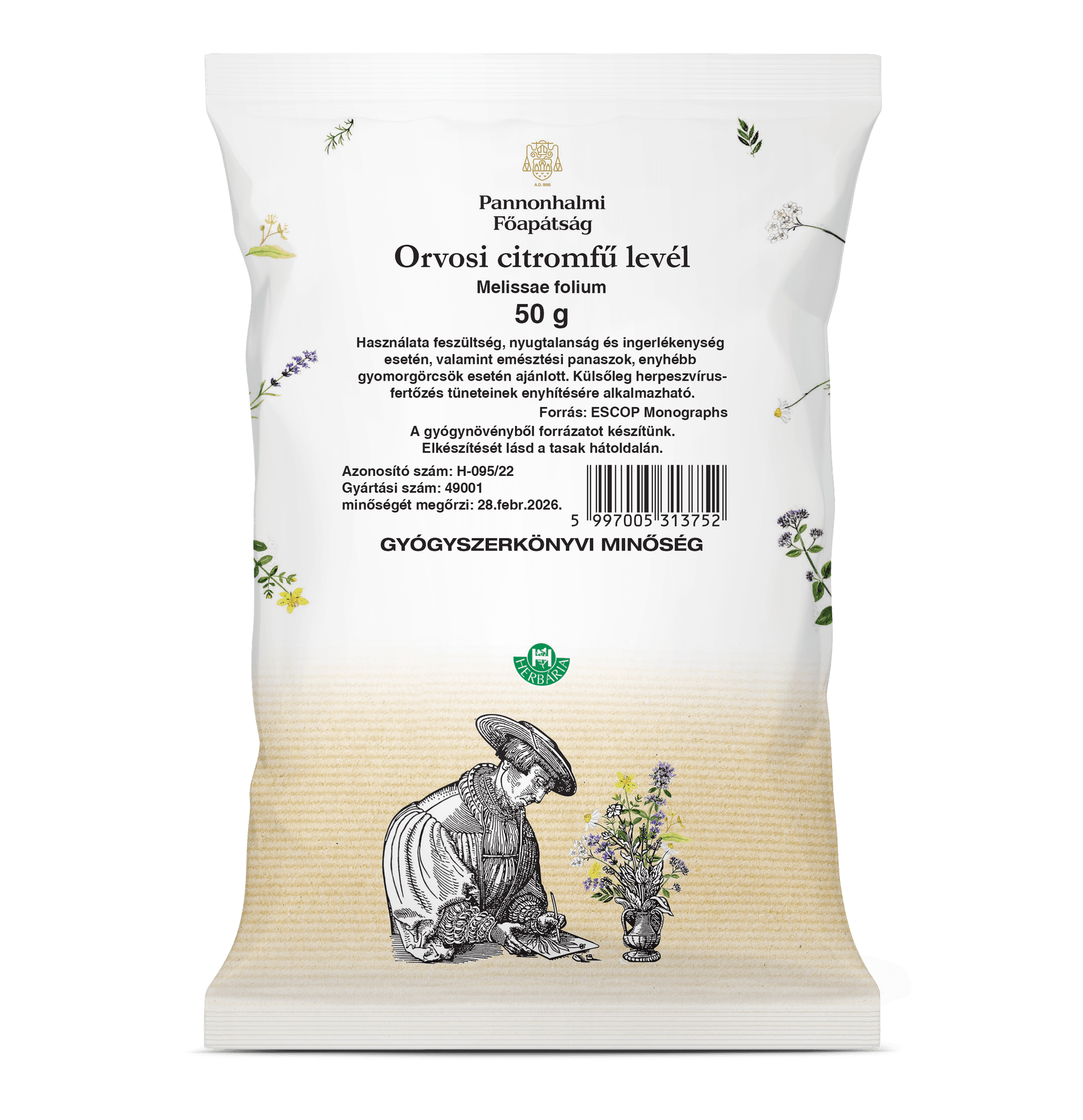 Pannonhalmiský čaj z medovky 50 g