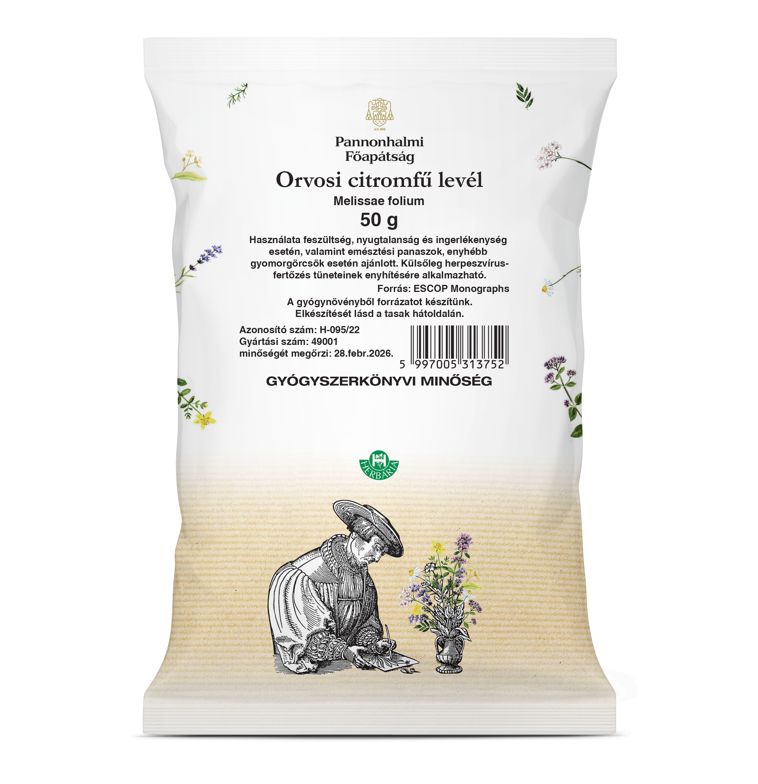 Pannonhalmiský čaj z medovky 50 g