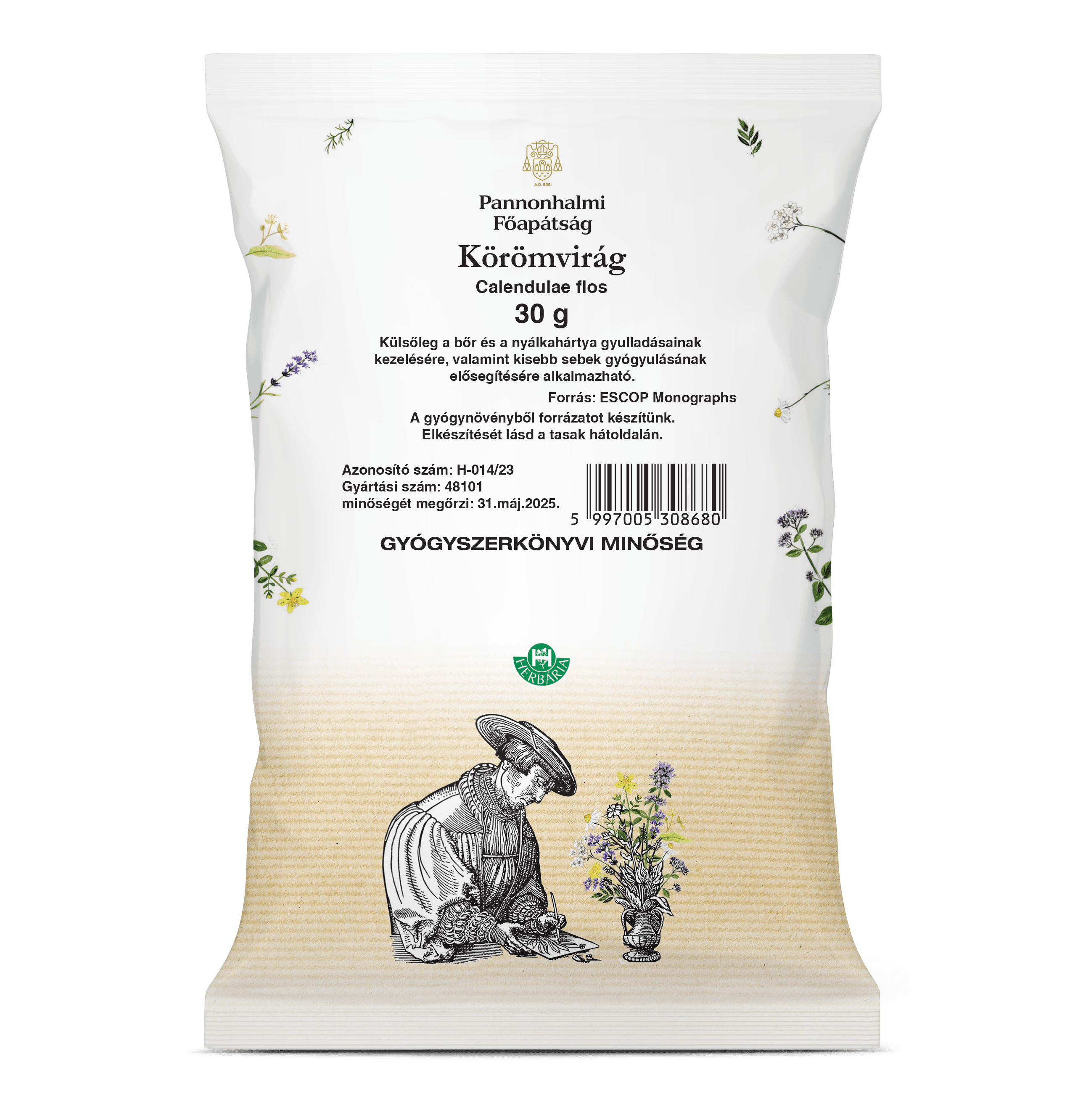 Pannonhalmi nechtíkový čaj 30 g