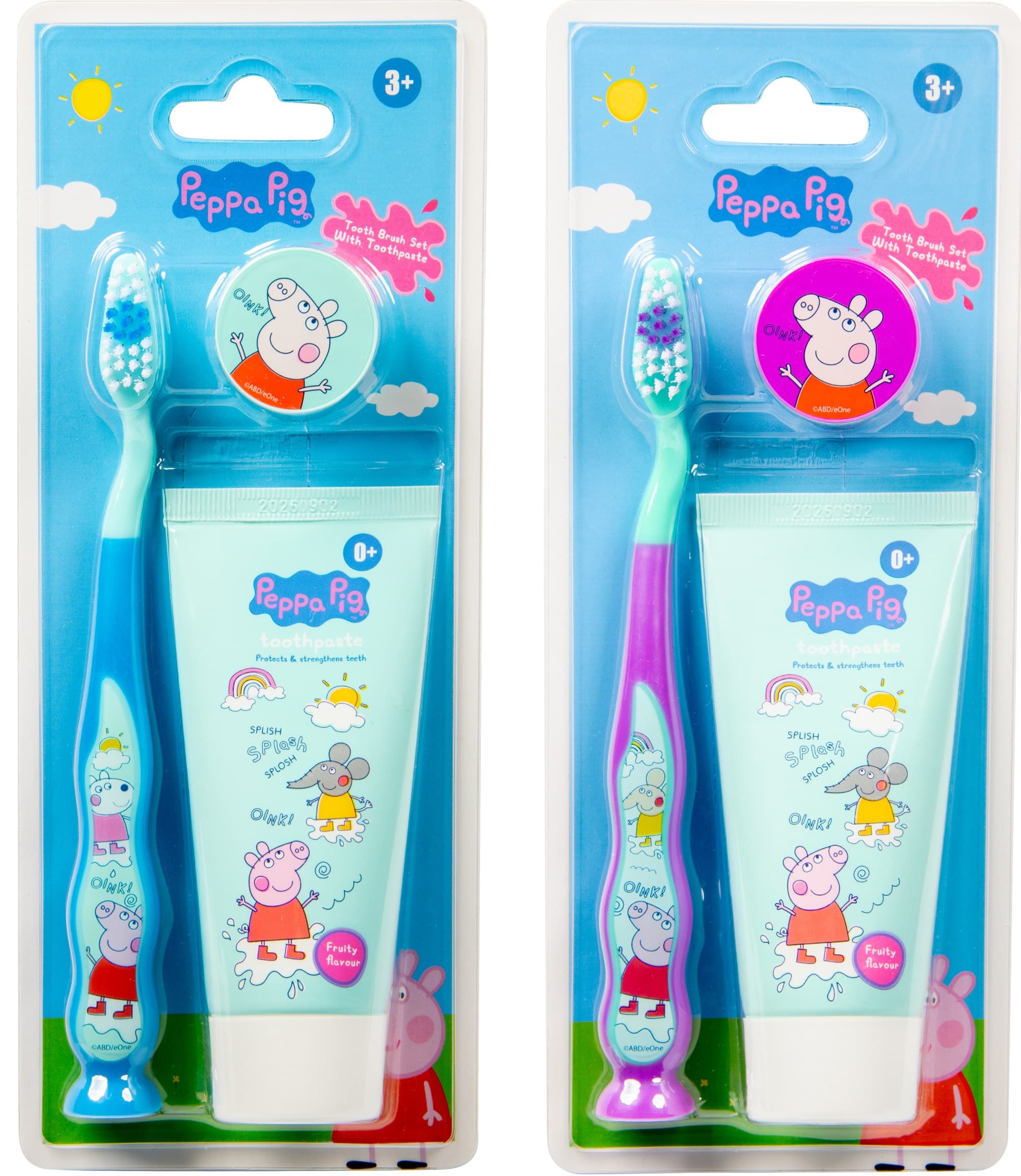 Peppa Prasátko detská zubná pasta + kefka balenie 1 ks