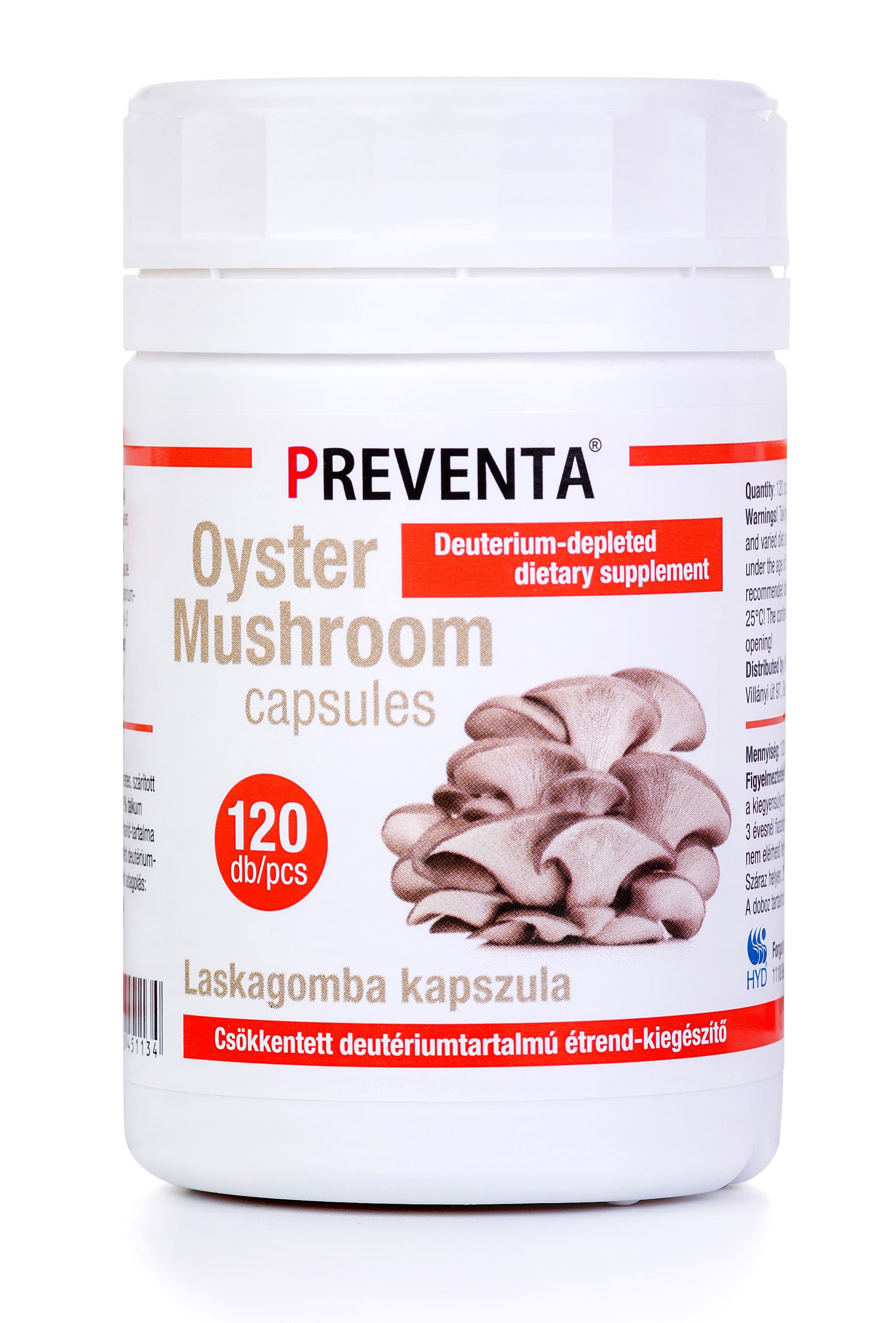 Preventa hliva ustricová kapsule 120 ks