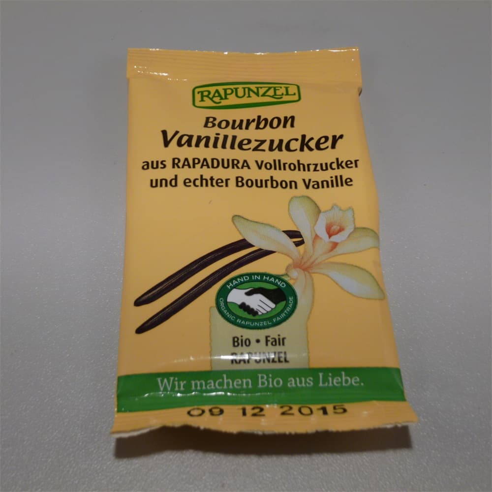 Rapunzel Bio Bourbon vanilkový cukor s trstinovým cukrom Rapadura 8 g - 21513