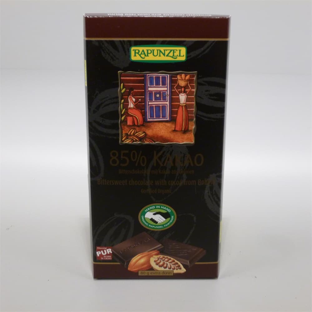 Rapunzel Horká čokoláda s 85% kakaom 80 g