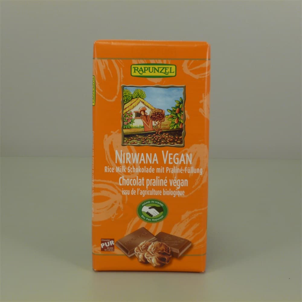 Rapunzel Nirwana vegánska čokoláda s pralinkovou náplňou 100 g - 46021