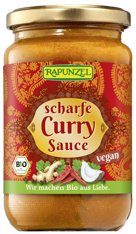 Rapunzel bio curry omáčka štipľavá 330 ml