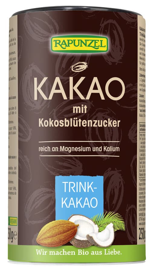 Rapunzel bio kakaový prášok s kokosovým cukrom 250 g