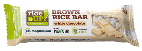 RiceUP! Tyčinka z hnedej ryže s bielou čokoládou 18 g