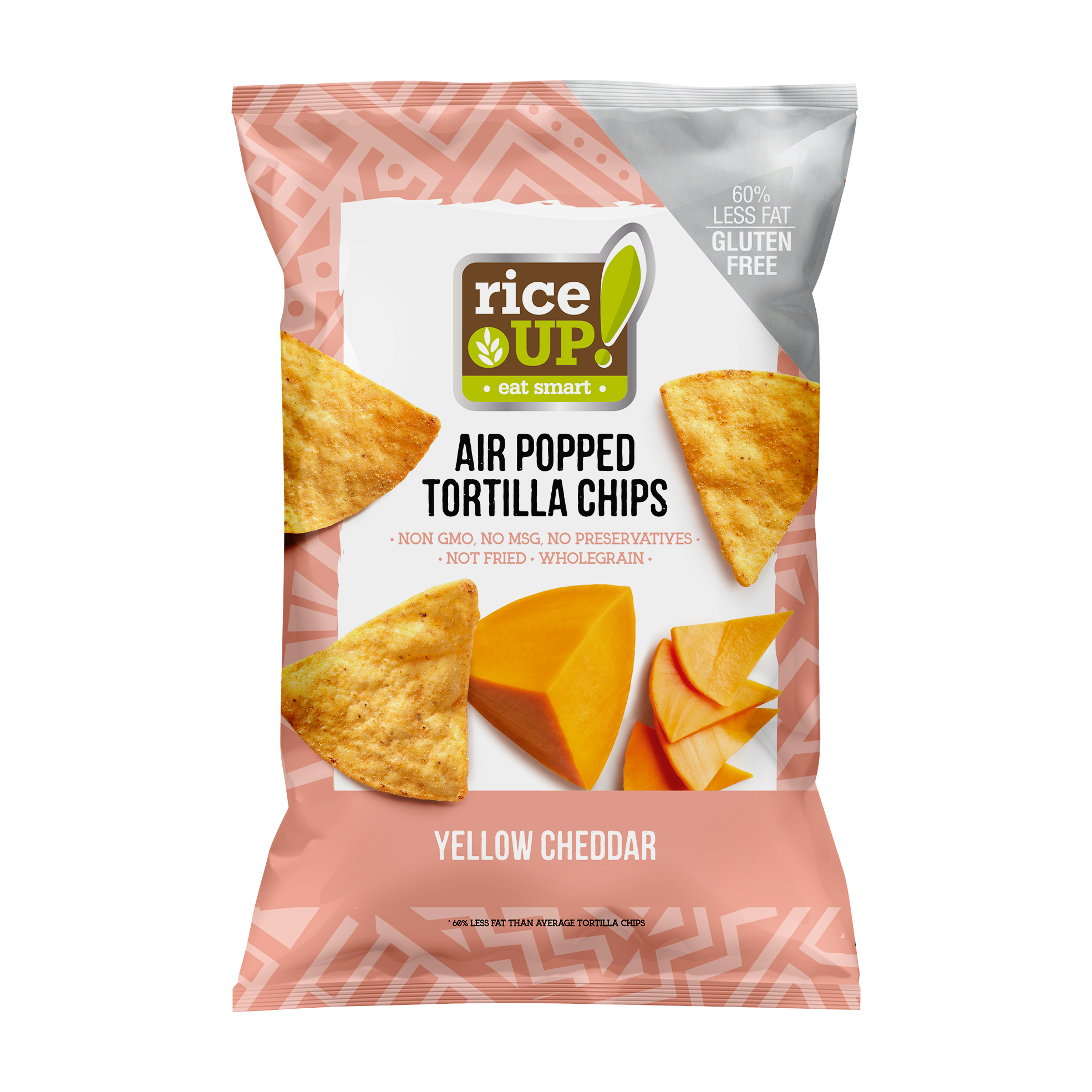 Rice Up tortilla chips s príchuťou čedaru 60 g