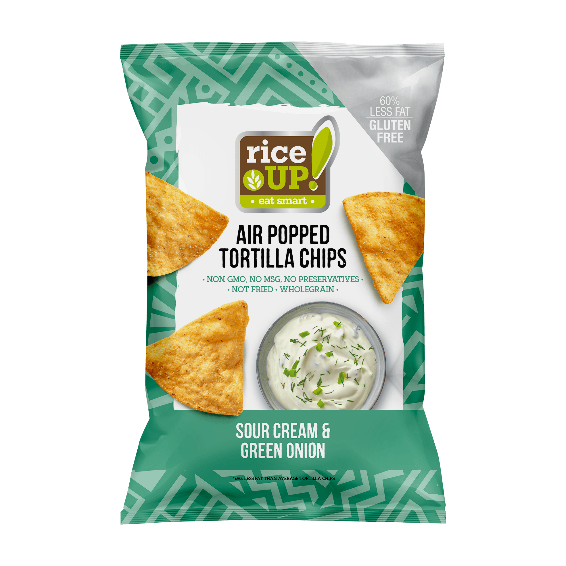 Rice Up tortilla chips cibuľovo-syrová príchuť 60 g