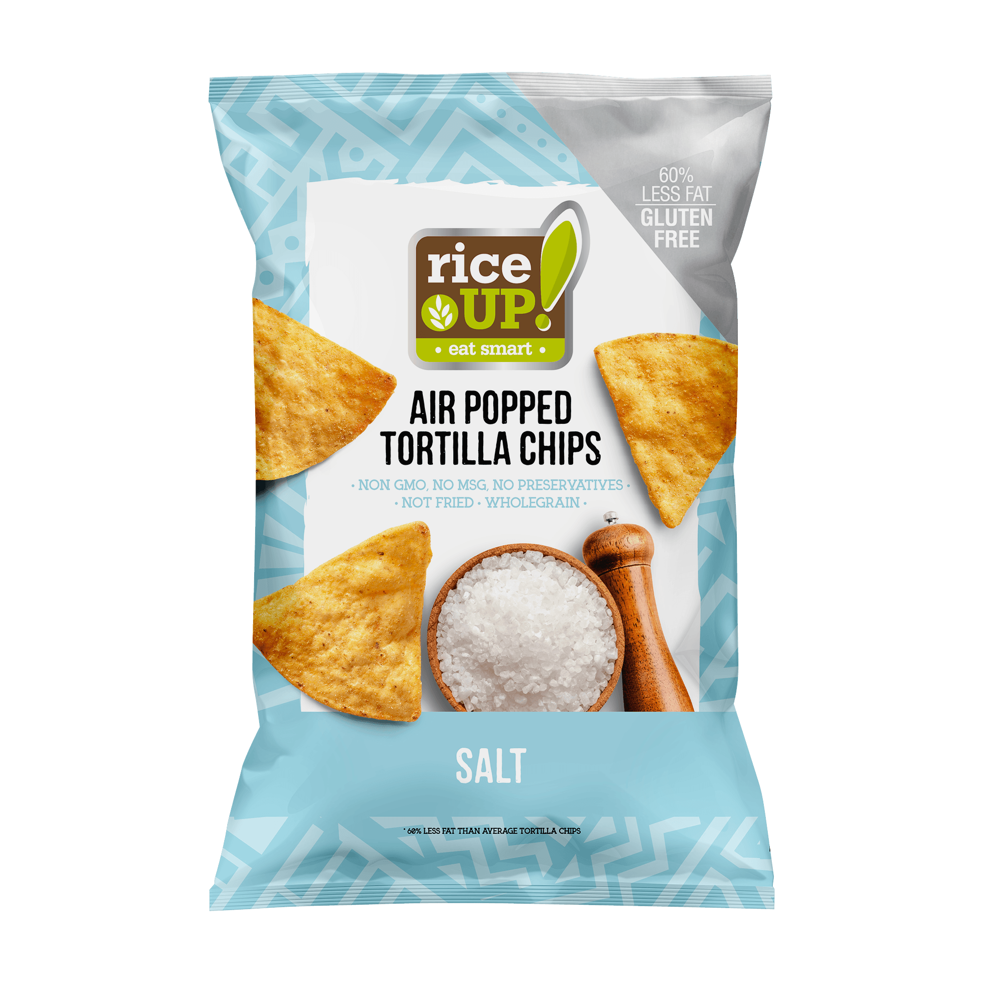 Rice Up tortilla chips s príchuťou morskej soli 60 g