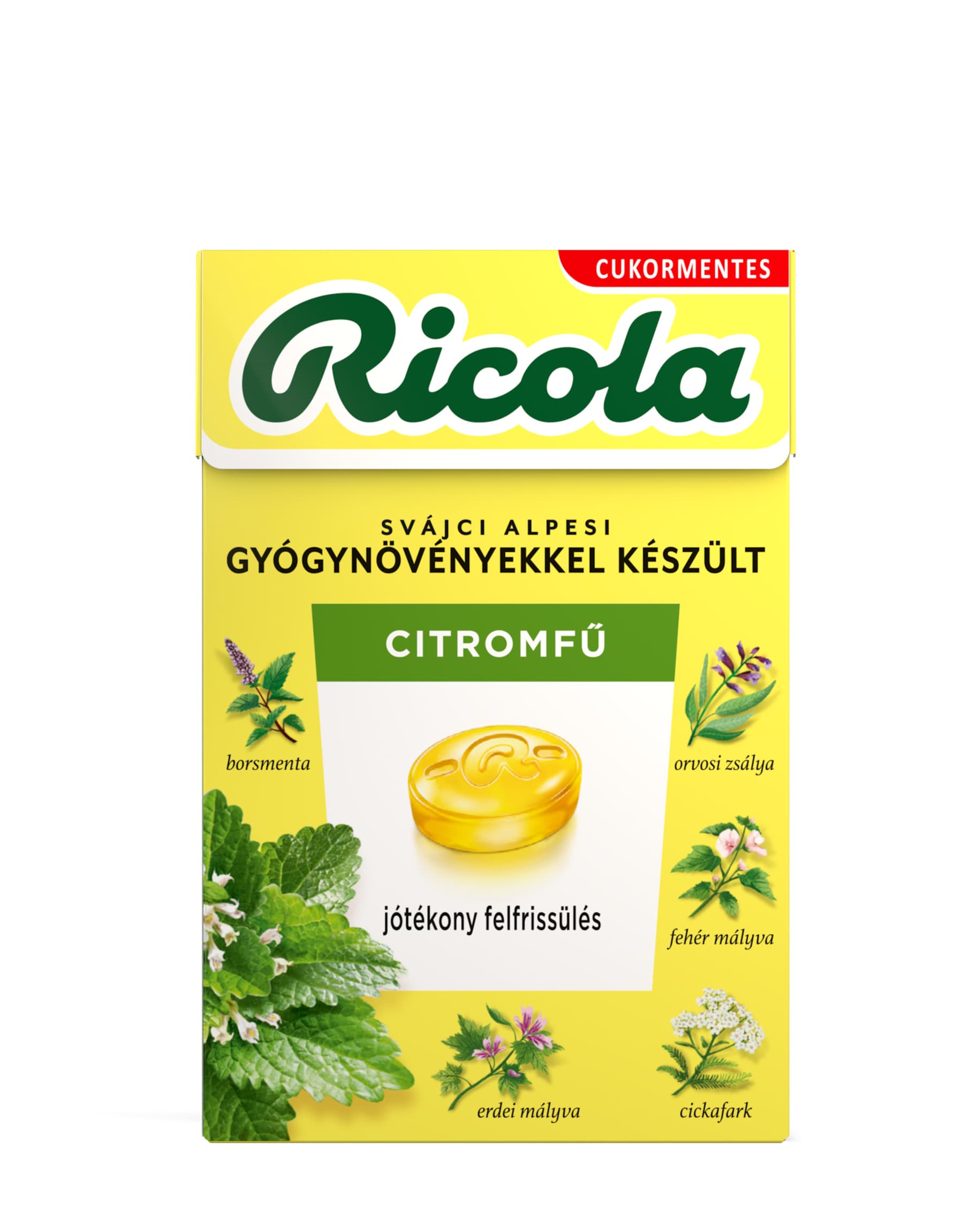 Ricola bylinné cukríky s citrónovou medovkou a sladidlami 40 g