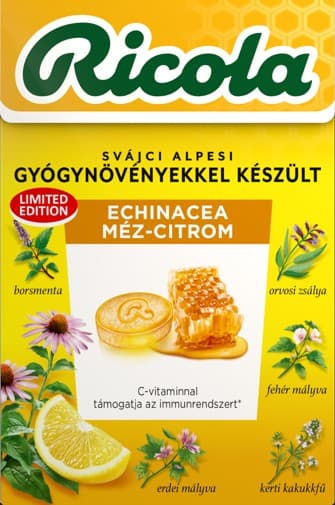 Ricola cukrík echinacea a med 40 g