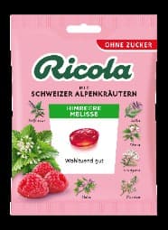 Ricola cukrík málina-limetka sáčkový 75 g