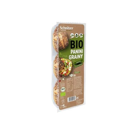 Schnitzer Organické Panini Žemle so semienkami 188 g - 94358
