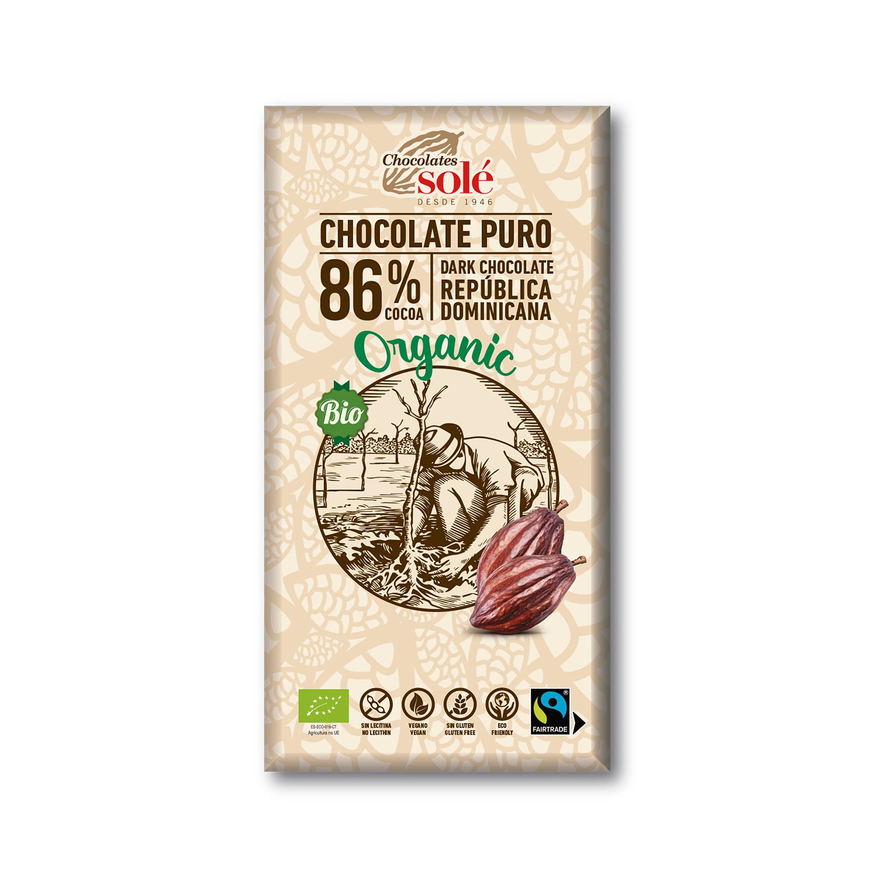 Sole bio horká čokoláda 86% 100 g