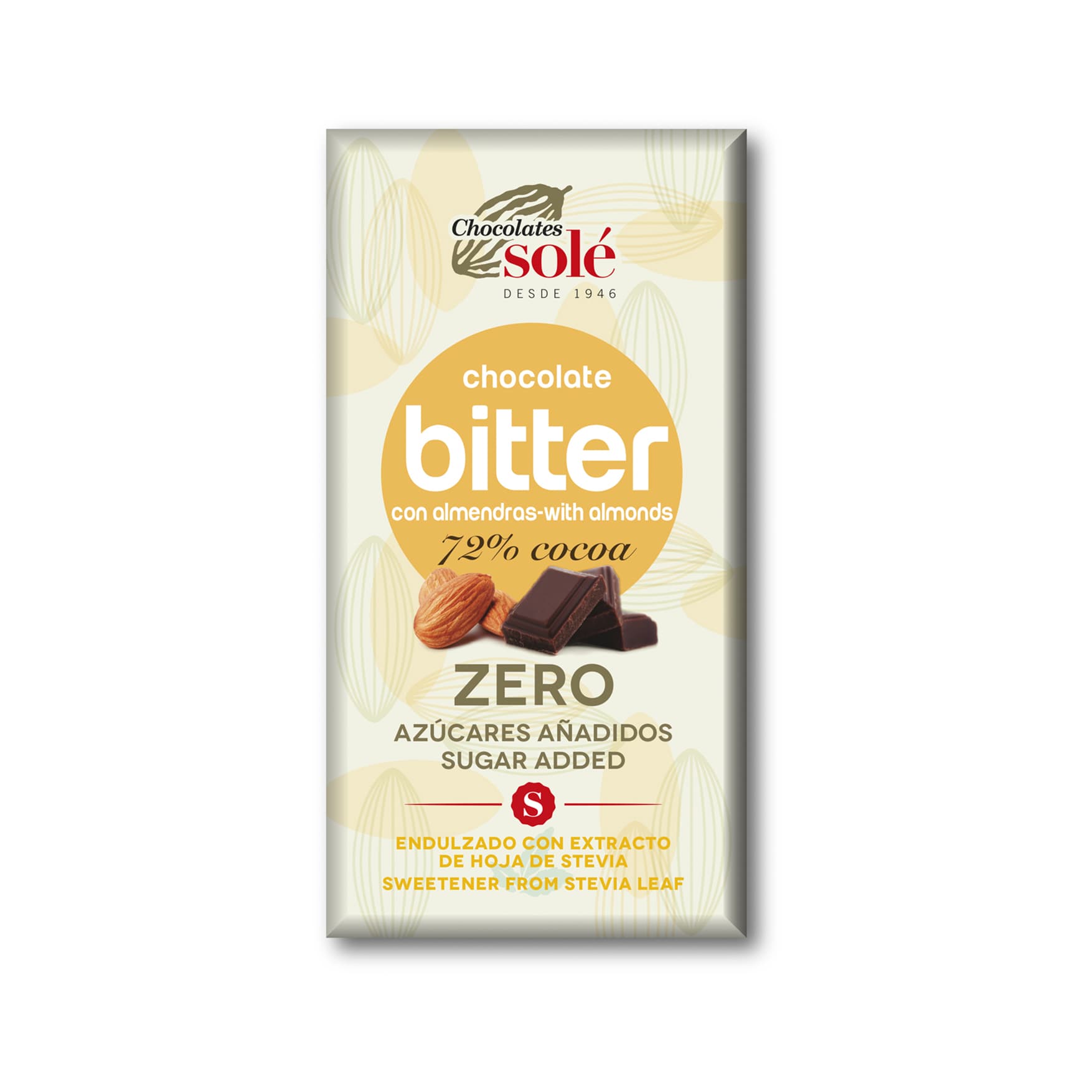 Sole bio zero horká čokoláda 72% keto s mandľami 100 g