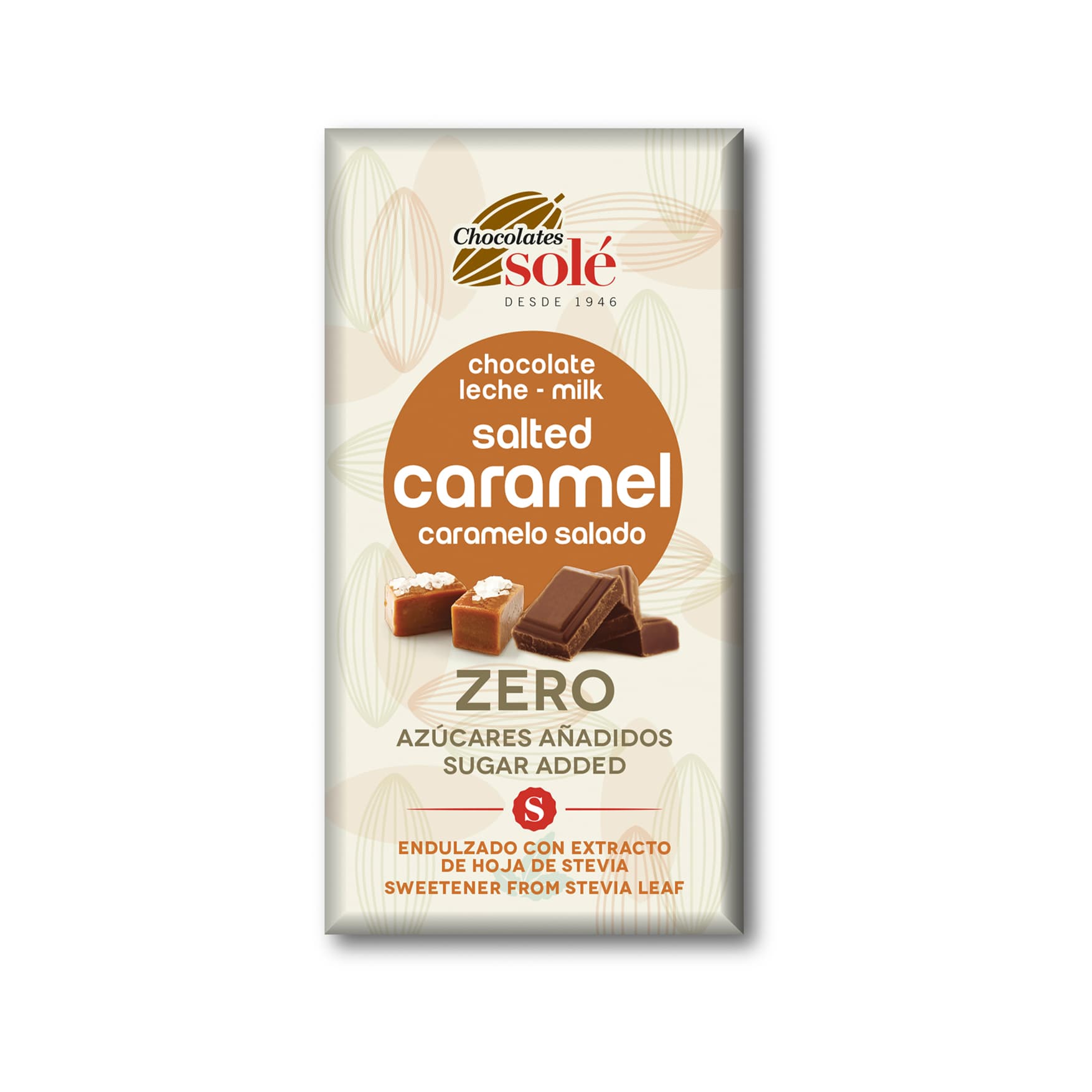 Sole bio mliečna čokoláda keto so slaným karamelom 100 g