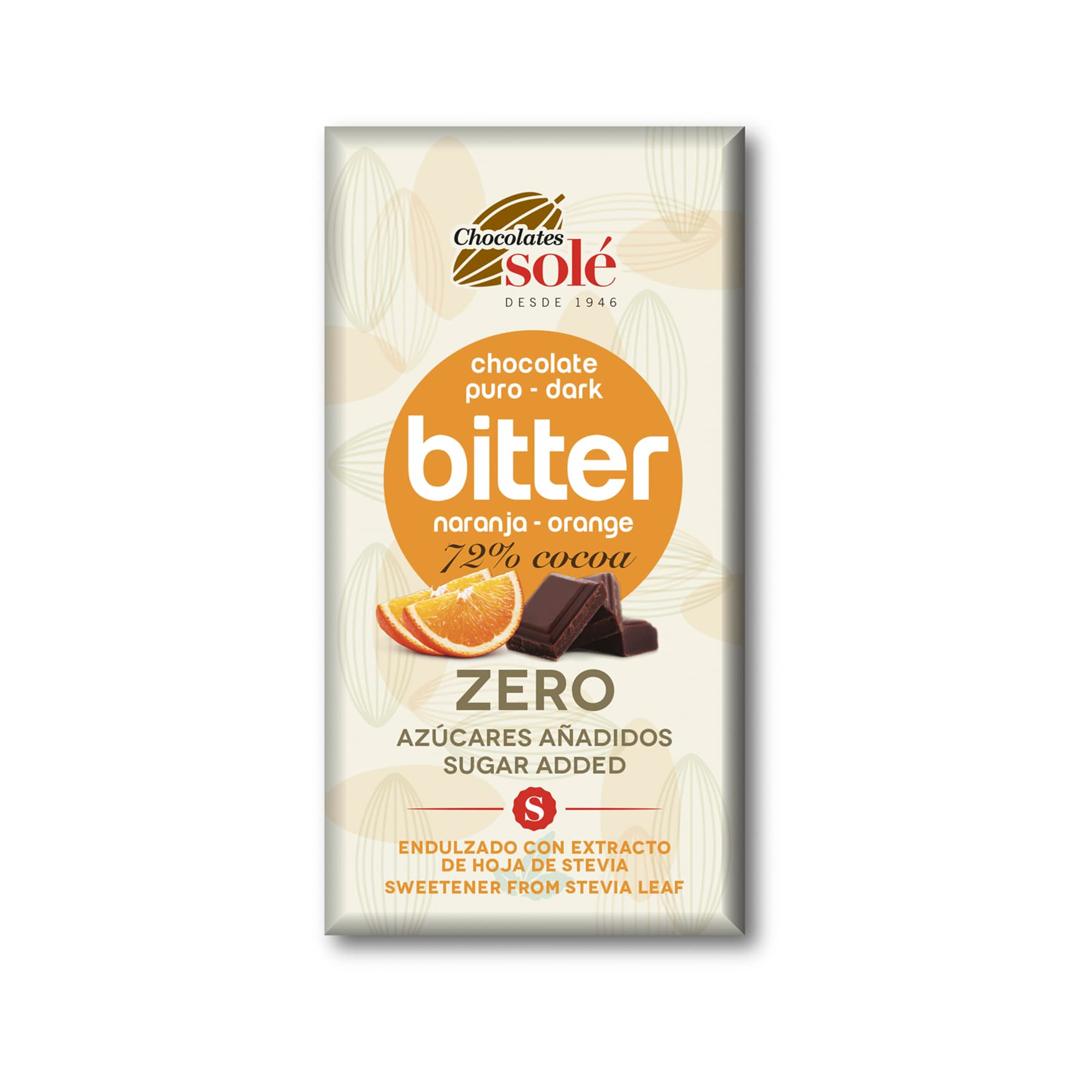 Sole bio zero horká čokoláda 72% keto s pomarančom 100 g