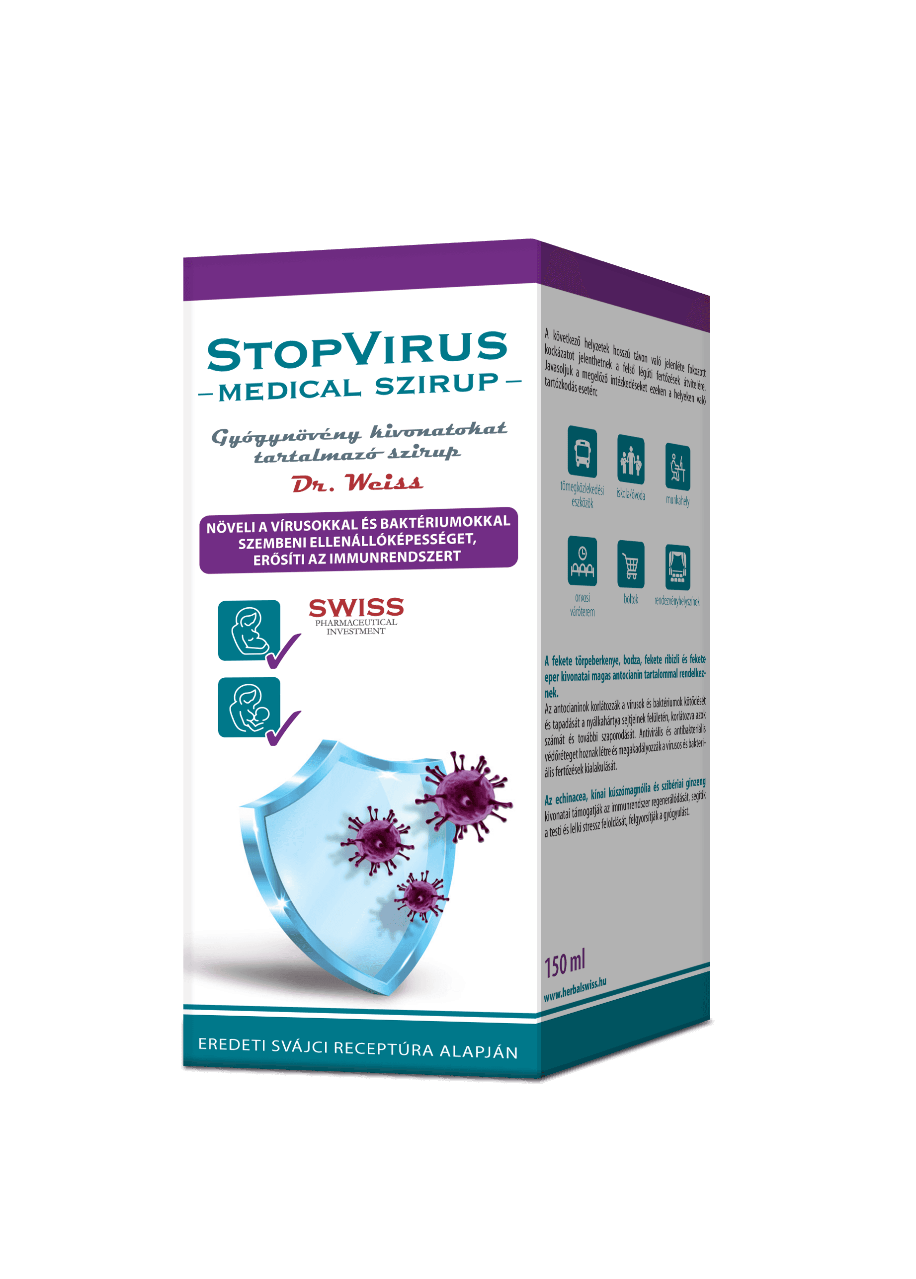 Dr. Weiss medicínsky sirup StopVirus pre imunitu 150 ml - 85971