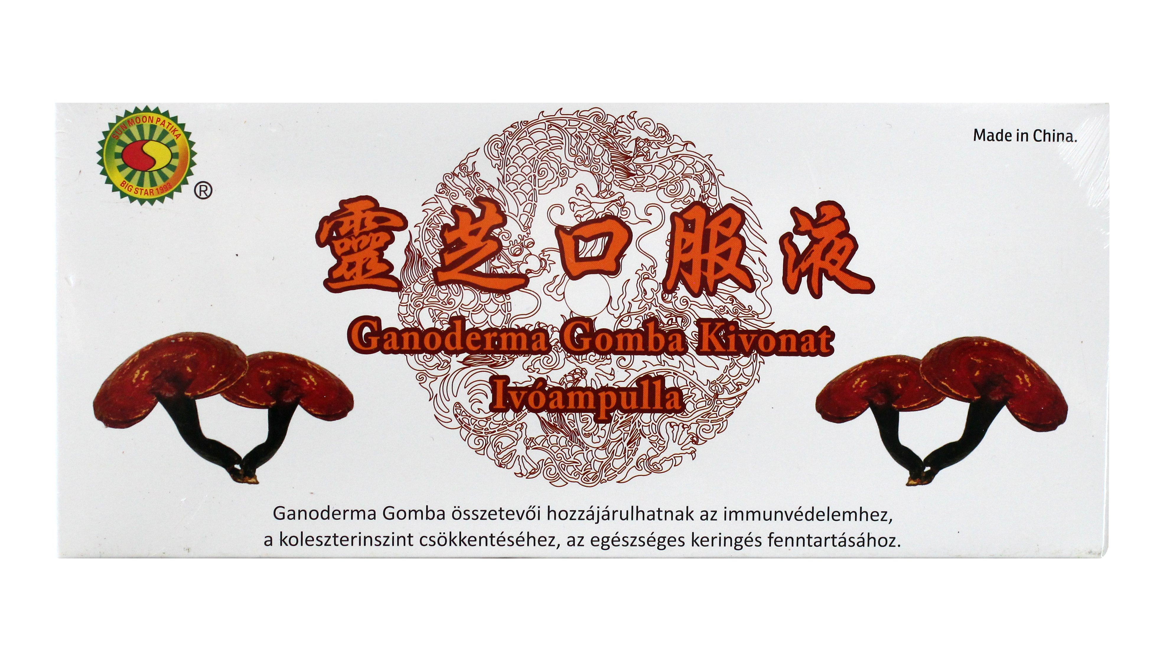 Sun Moon ganoderma extrakt 10x10ml nápojová ampulka 100 ml