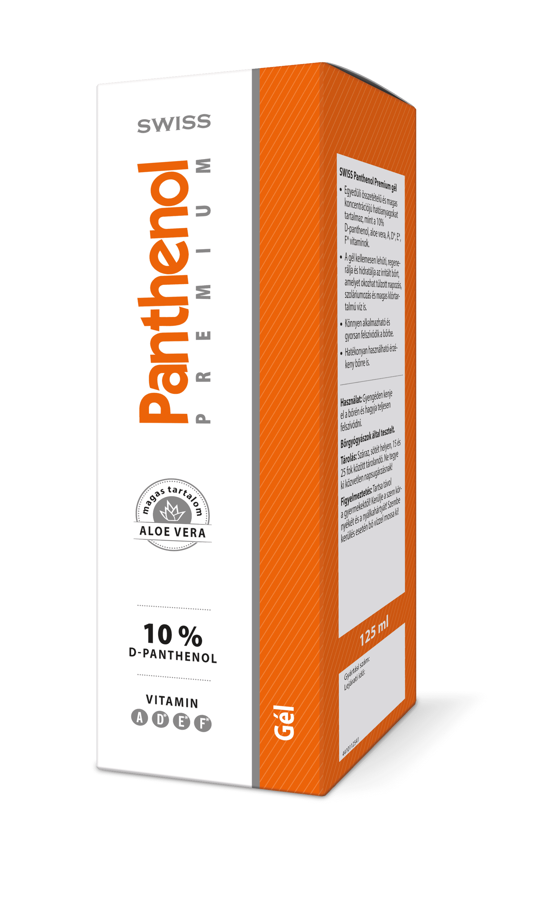 Swiss panthenol premium gél s mentolom 125 ml