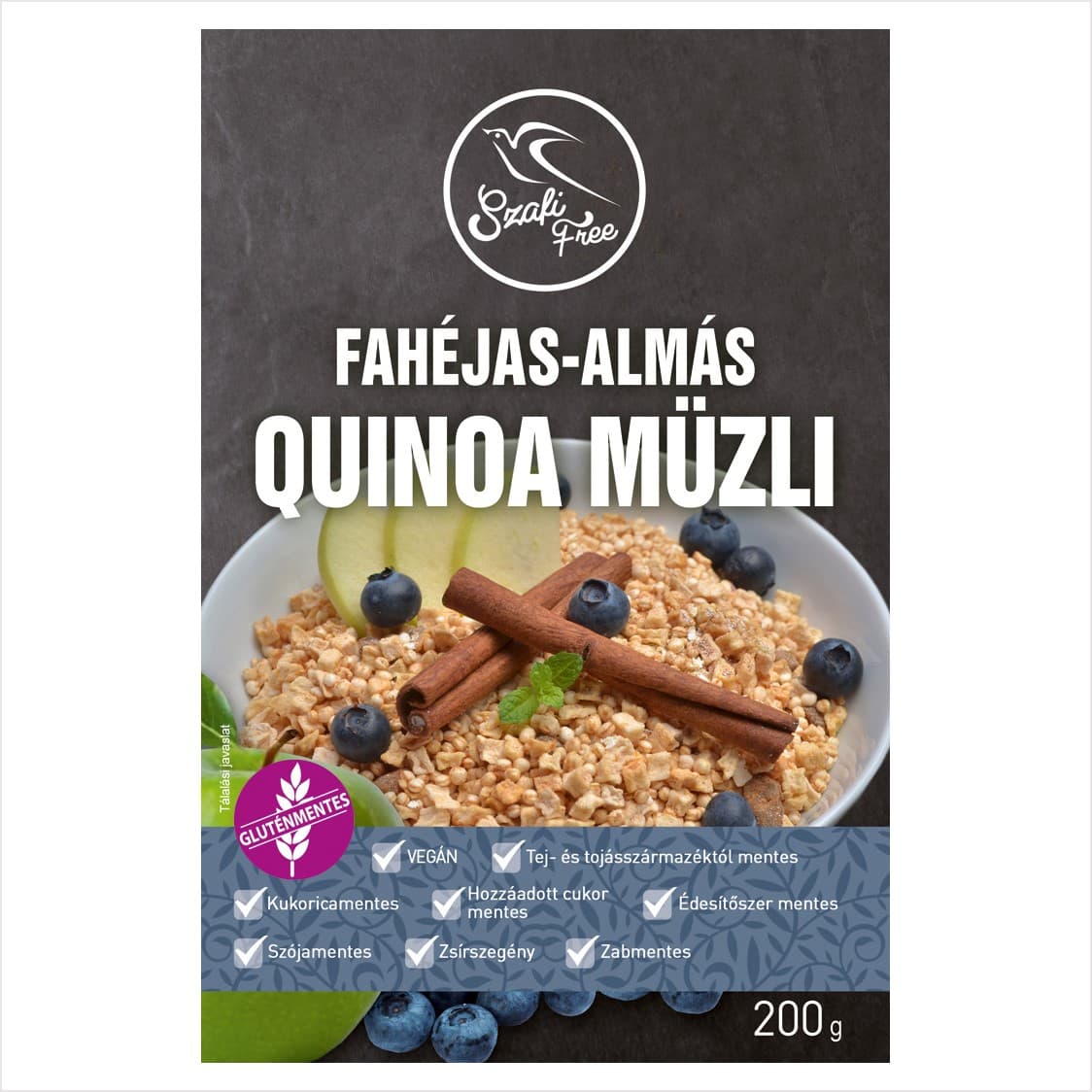 Szafi Free quinoa müsli s jablkom a škoricou 200 g