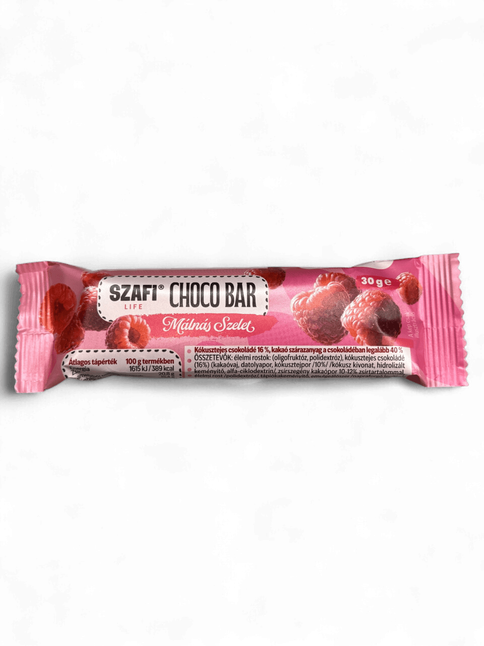 Szafi Life čokoládová tyčinka s malinami bez lepku 30 g