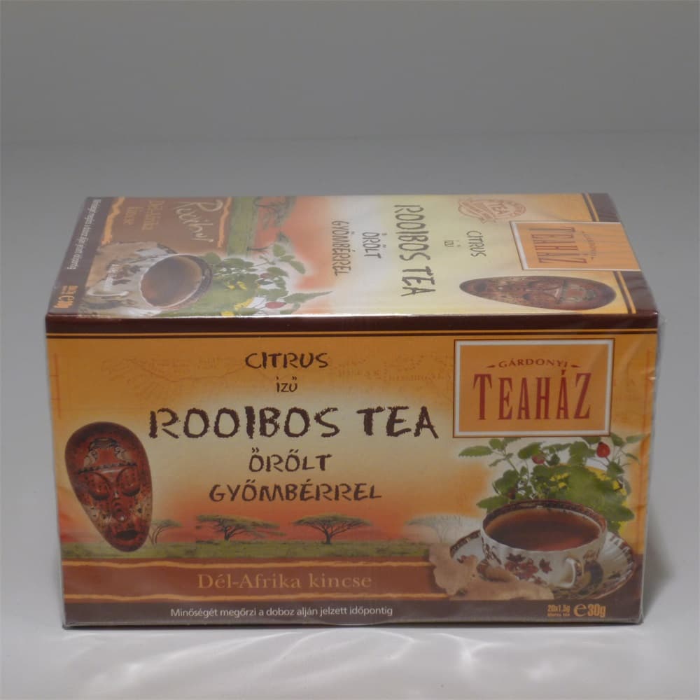 Teaház rooibos čaj zázvorovo-citrónový s citrónovou trávou 20x1,5 g