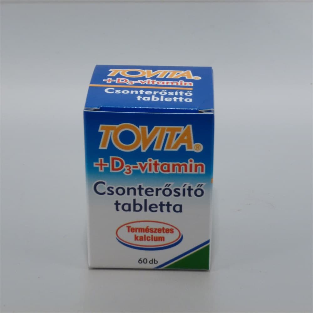 Tovita výživový doplnok na podporu kostí + D3 vitamín 60 ks