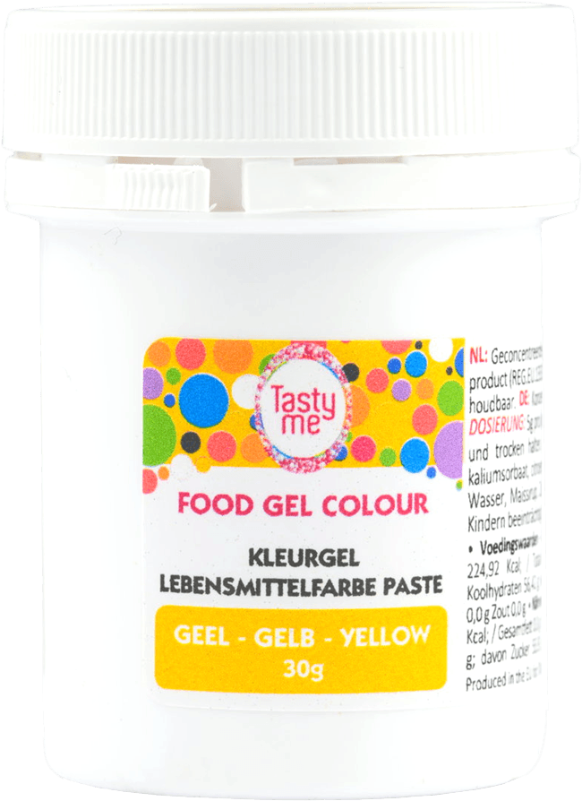 Tasty Me bezlepkový gél na farbenie potravín žltý 30 g