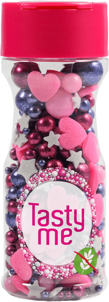 Tasty Me bezlepkový tortový dekor mix sweetheart 65 g