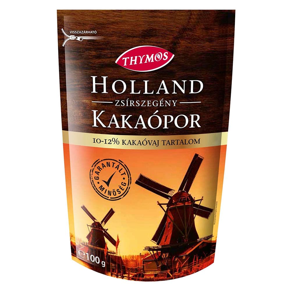 Tymos holandský kakaový prášok s nízkym obsahom tuku 10-12% 100 g