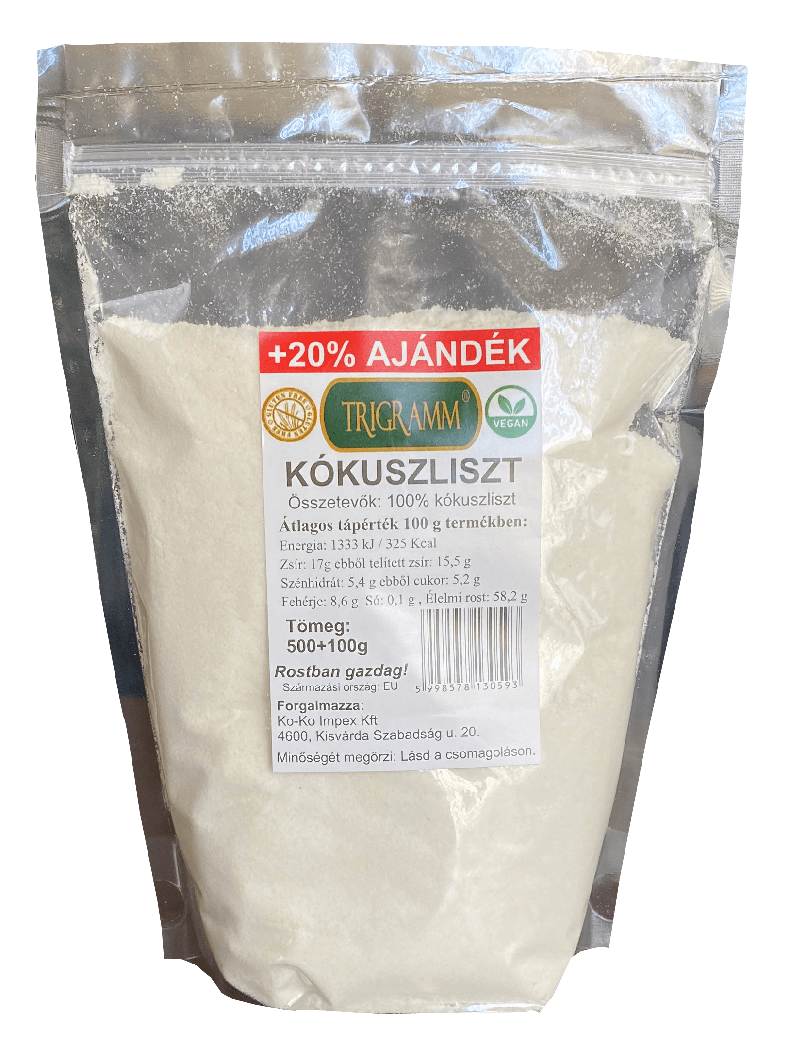 Trigramm kokosová múka 600 g - 88552