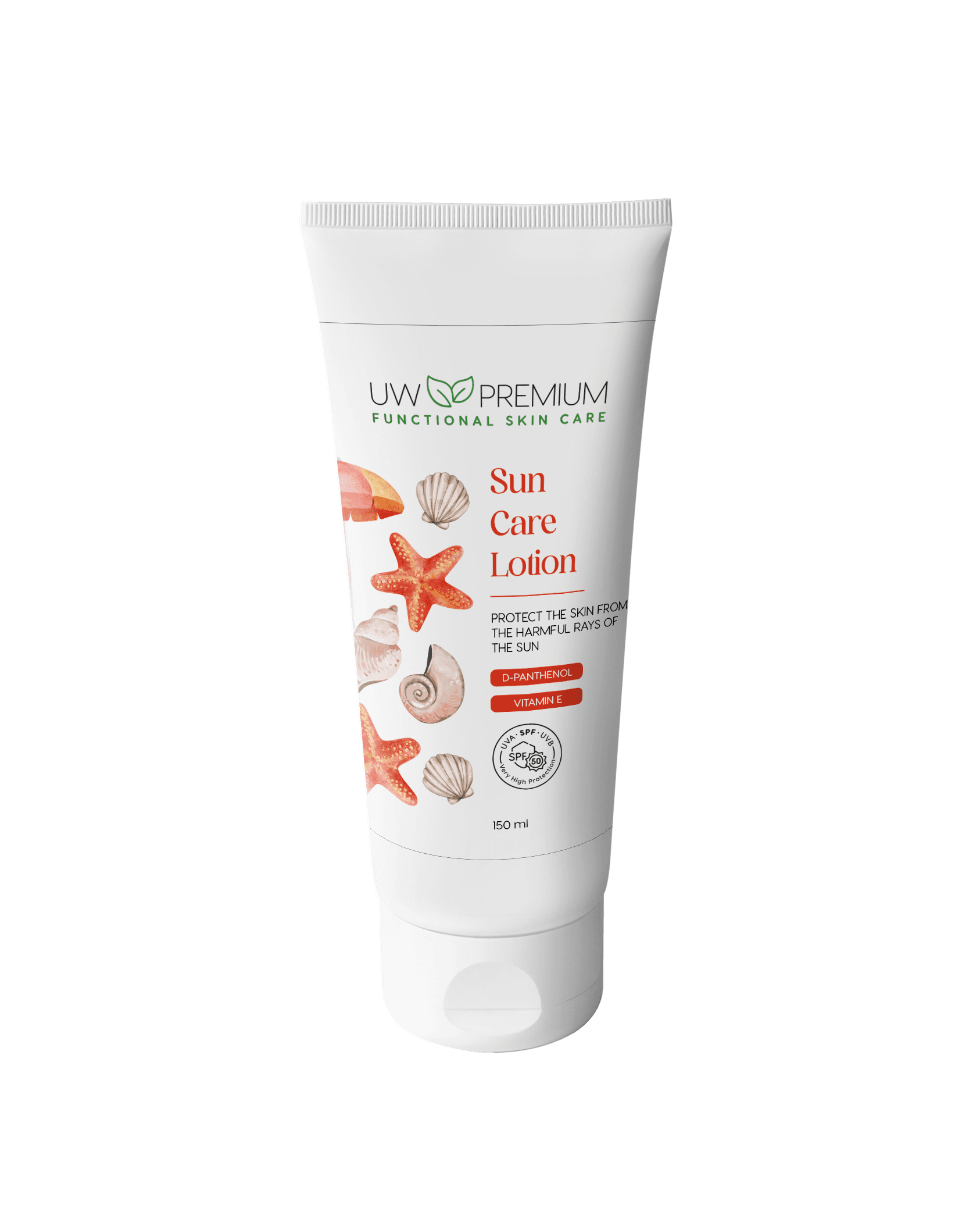 Uw premium sun care lotion spf50 150 ml